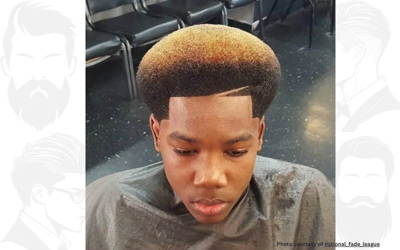 Shaped Afro Fade