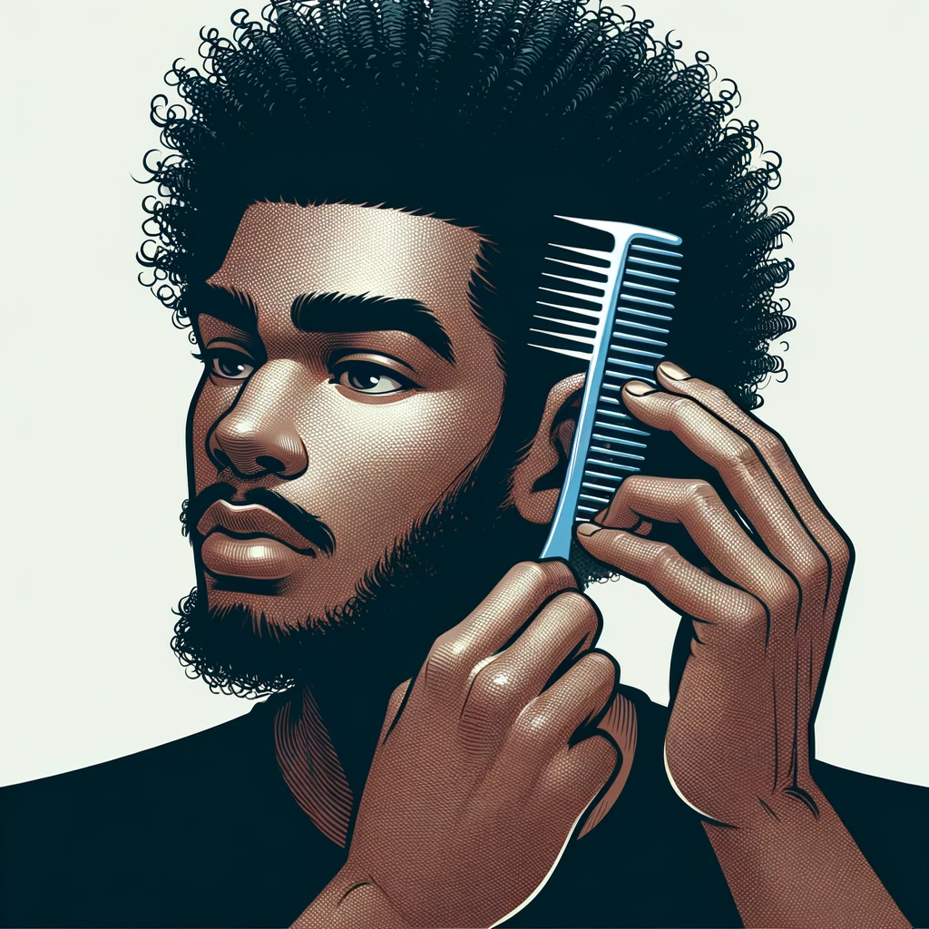 Kinky Men's Hair (Hair Type 4)