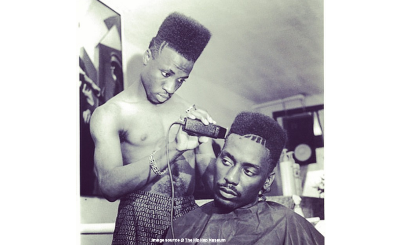 High Top Fade in the 80s