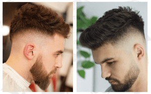 Fade Haircut with Beard