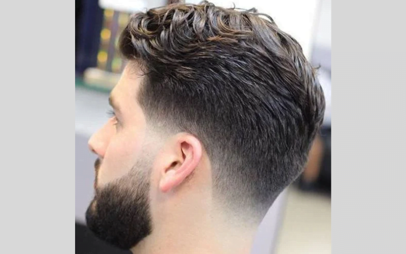 Low Taper Fade Straight Hair