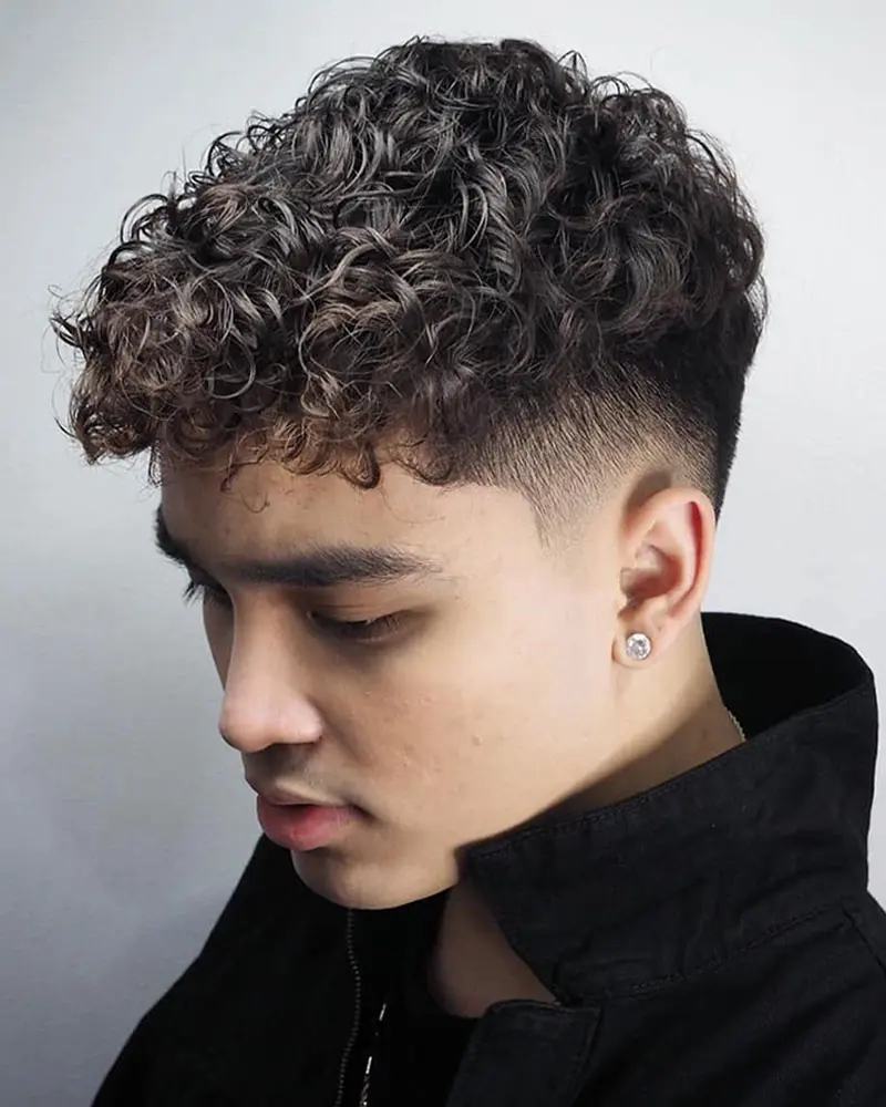 Curly Hair Fade: 