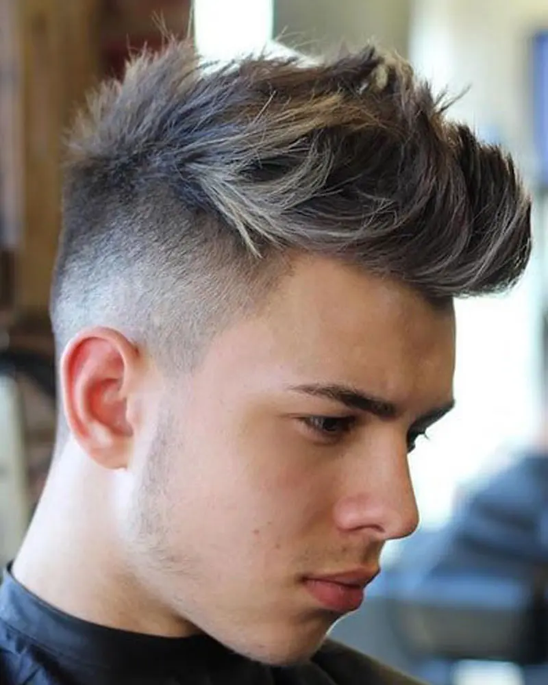 Long Quiff High Fade: 