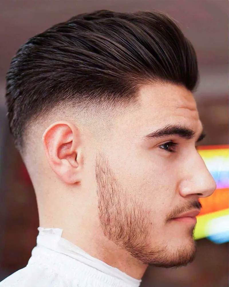 Medium Pomp Fade: 