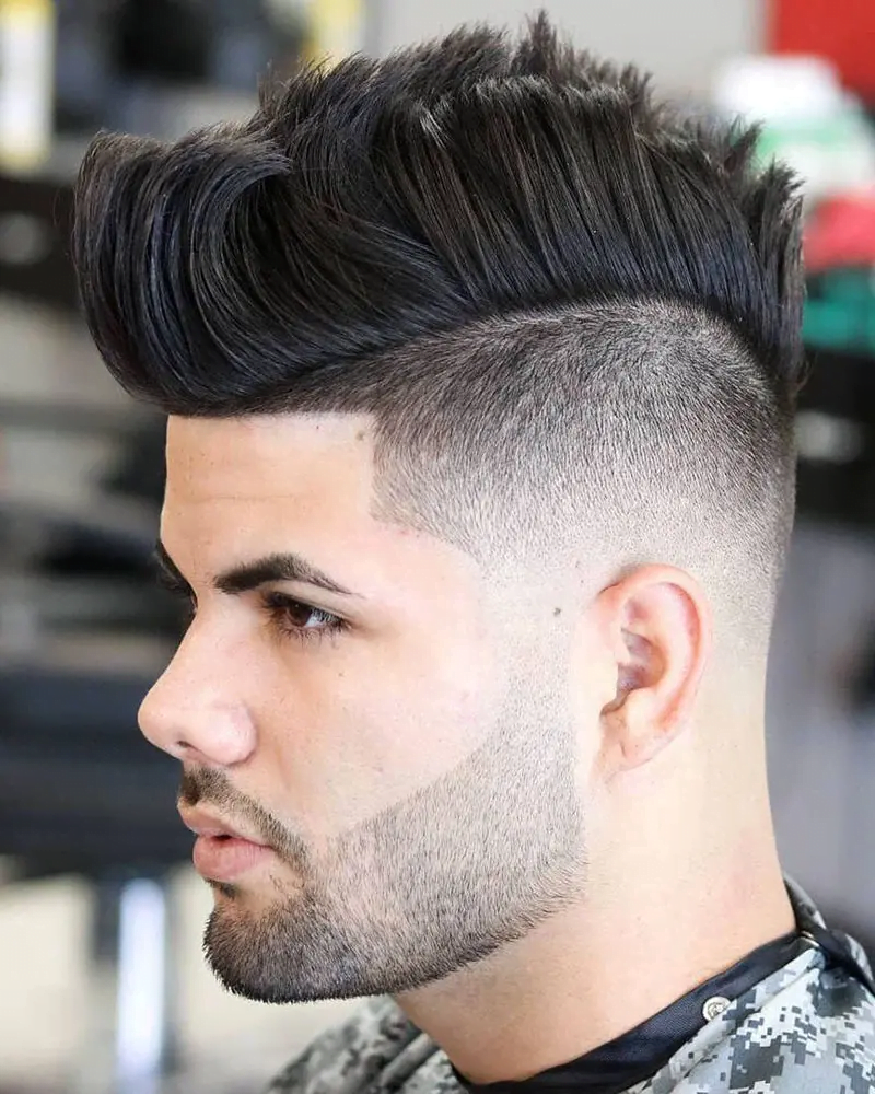 Burst Fade Mohawk: 