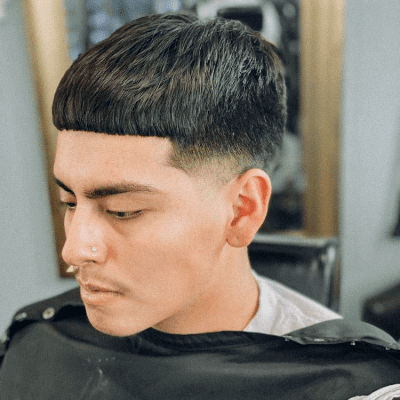 Low Taper Fade for Men’s Straight Hair