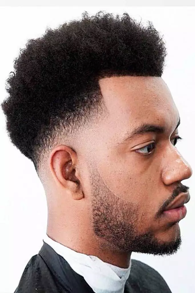 Taper Fade Afro with Twist Black Men