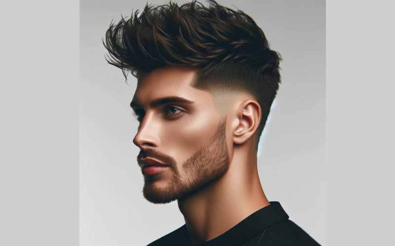 low taper fade for messy hairs