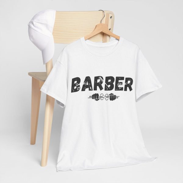 Unisex Heavy Cotton Tee Barber Tshirt - Image 8