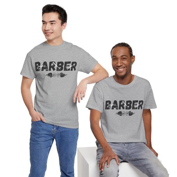 Unisex Heavy Cotton Tee Barber Tshirt - Image 80