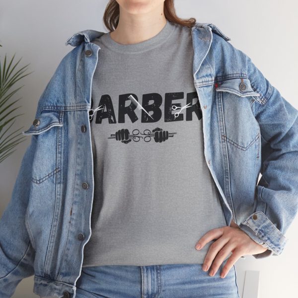 Unisex Heavy Cotton Tee Barber Tshirt - Image 77