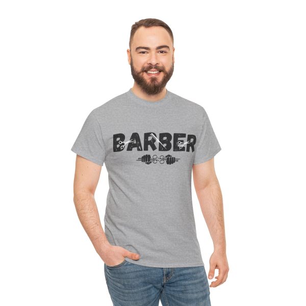 Unisex Heavy Cotton Tee Barber Tshirt - Image 67