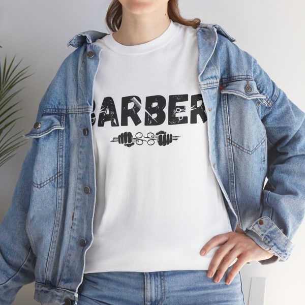Unisex Heavy Cotton Tee Barber Tshirt - Image 23