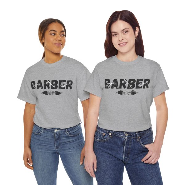 Unisex Heavy Cotton Tee Barber Tshirt - Image 79