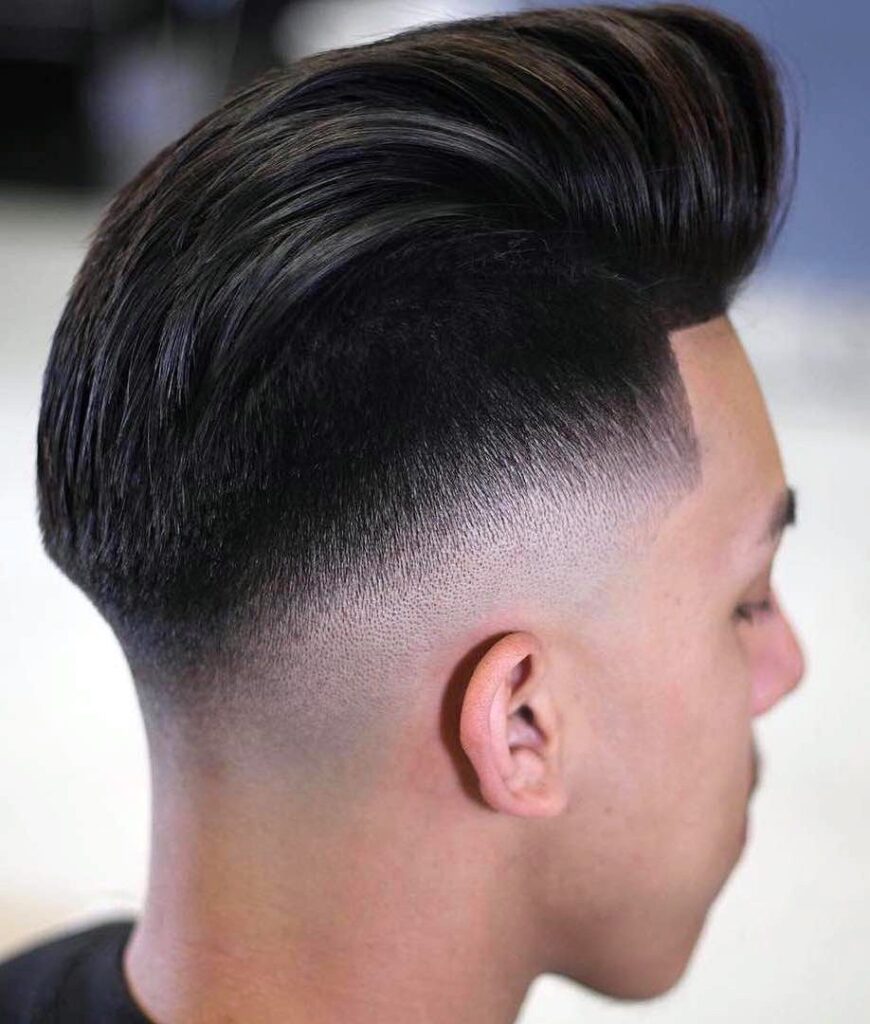 Taper Fade with a Pompadour