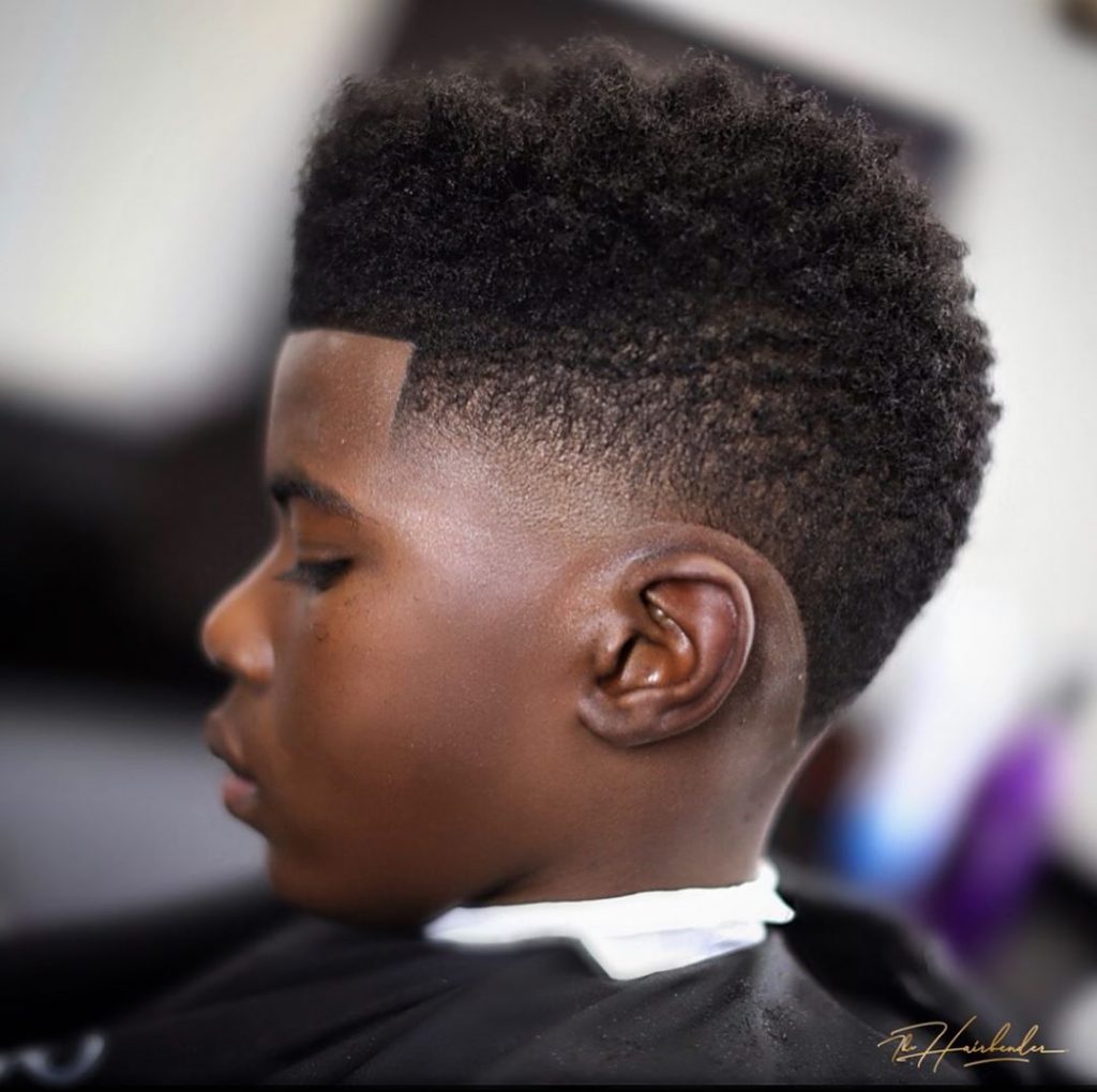 Black Boy’s Haircuts with Taper Fade