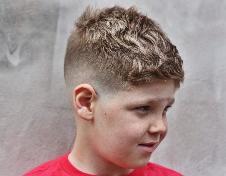 Short Haircut with Messy Texture + Mid Fade