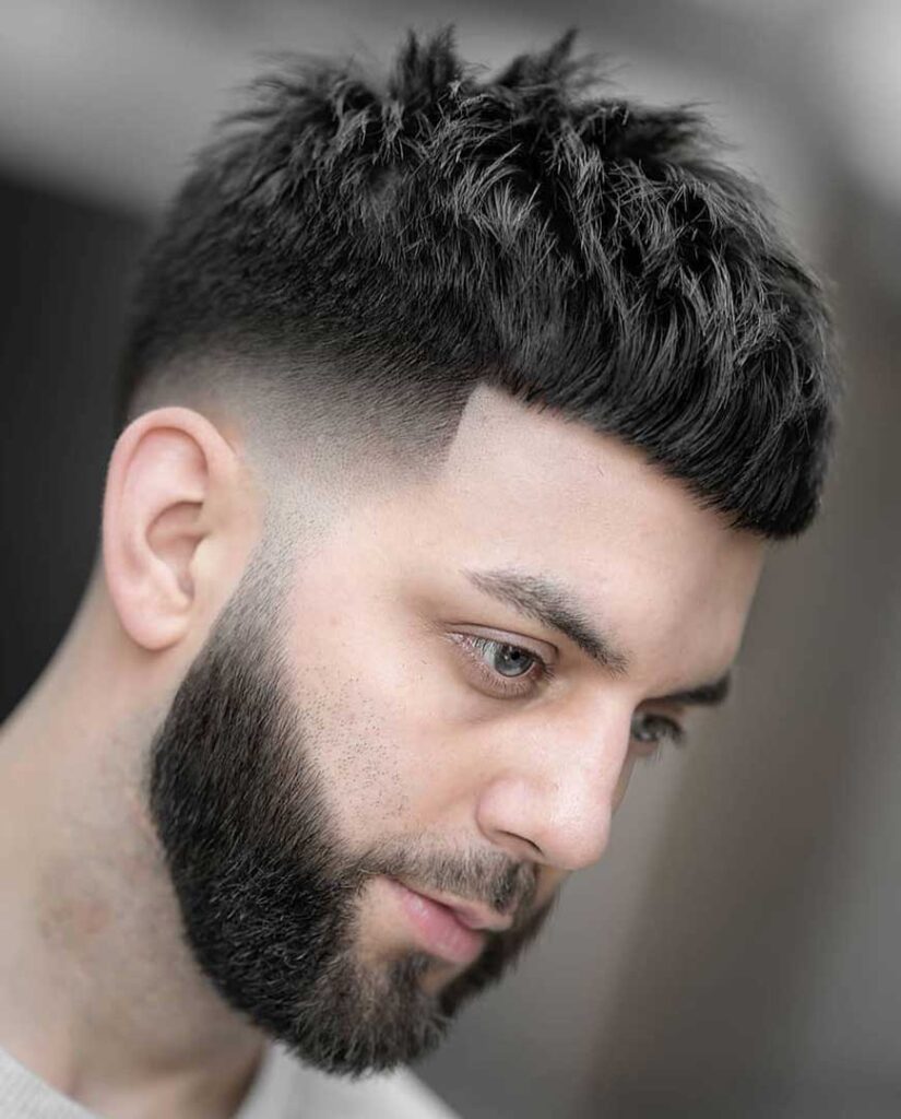 Drop Fade with Textured Crop