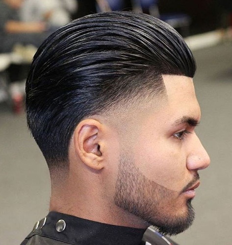 Brushed Back with Low Fade