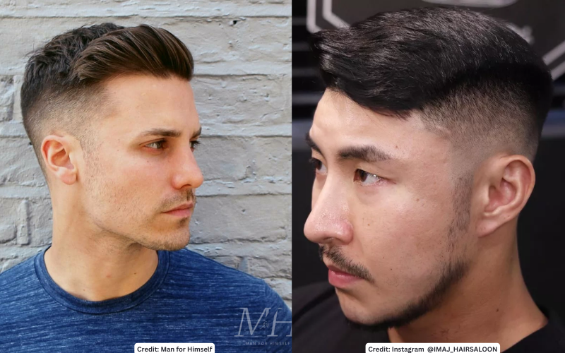 Swept Top with Skin Fade