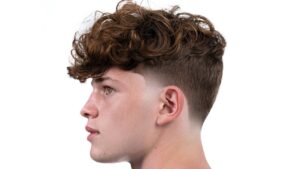 Low Taper Fade Messy Hair
