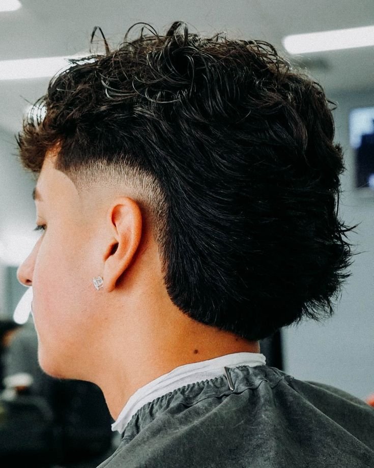 Low Taper Fade Mullet